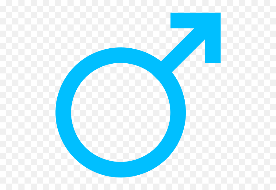 Blue Mars Symbol - Gender Logo Emoji,Trans Symbol Emoji