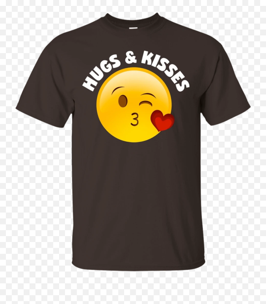Shirt Hugs And Kisses Heart Kiss - Smiley Emoji,Emoticon Kiss With Heart