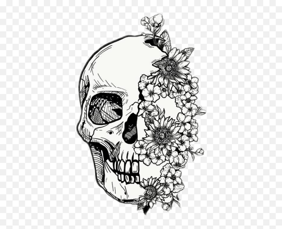 Dead Flower Beautydead Stiker - Minimalist Tattoo Designs Layout Emoji,Dead Flower Emoji