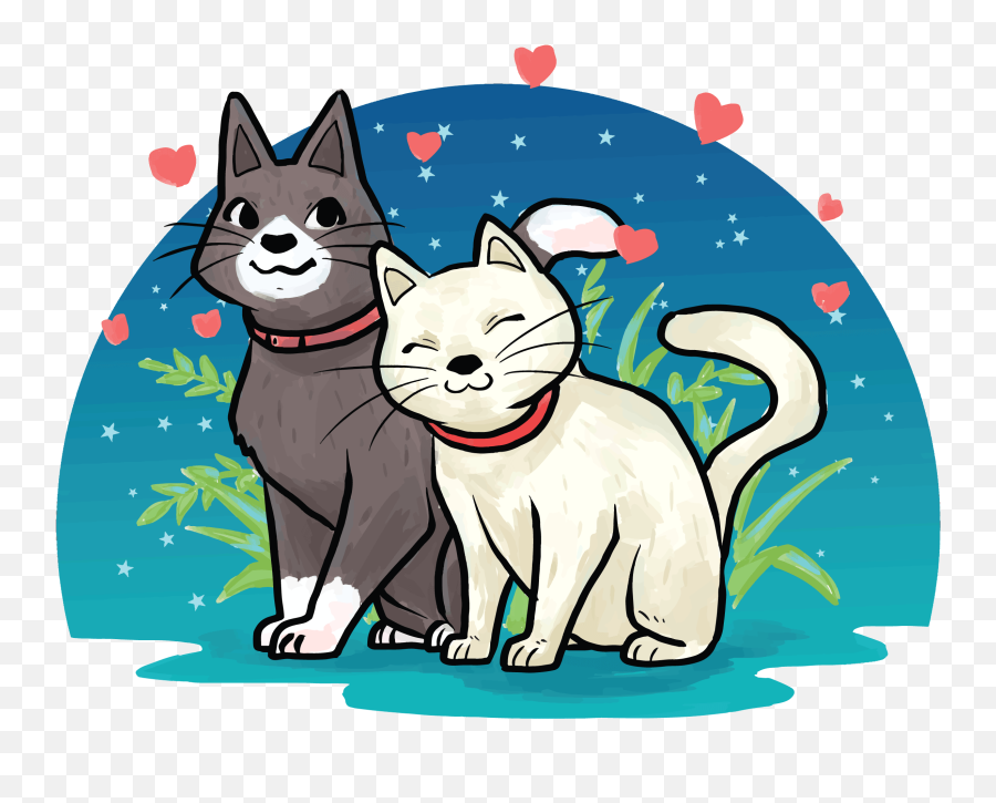 Creatures In Love Vector Illustration - Download Free Friend Hug Day Emoji,Googly Eyes Emoji