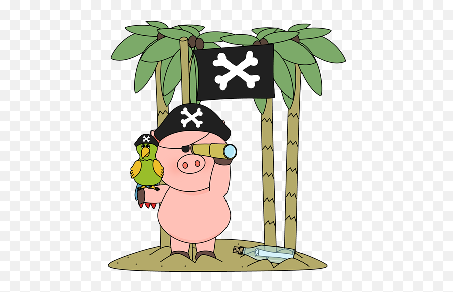 Pig Pirate - Pig Pirate Clip Art Emoji,Guinea Pig Emoji