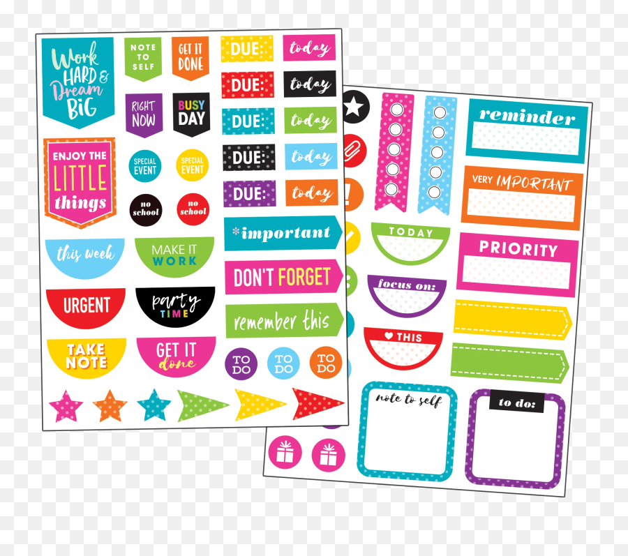 Colorful Planner Stickers - Deadline Planner Stickers Emoji,Sweet Dream Emoji