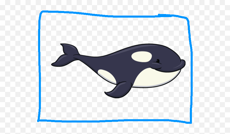 Shark Attack Improved A Lot - Cute Cartoon Sea Animals Emoji,Orca Emoji