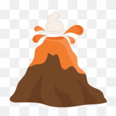Transparent Background Volcano Png Clipart - Volcano Clipart Png Emoji,Lava Emoji