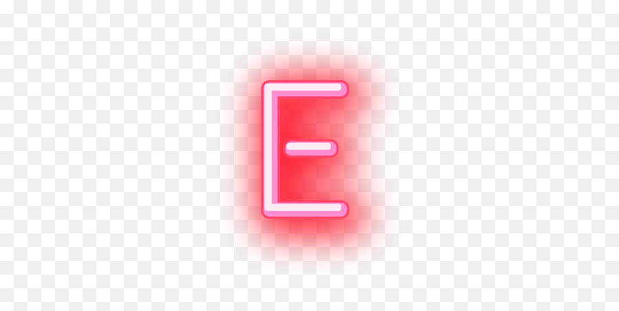 Lettere Letter Neonletter E Neon - Neon Red E Letter Emoji,Letter E Emoji