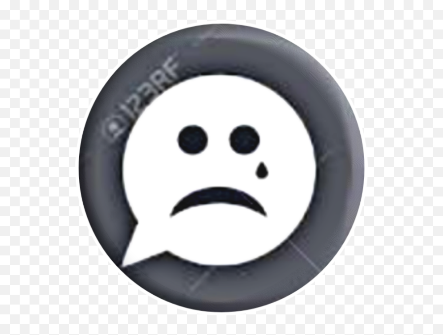 Sticker Emoji Emoticon Sad Triste Mensaje - Circle,Wheel Emoji