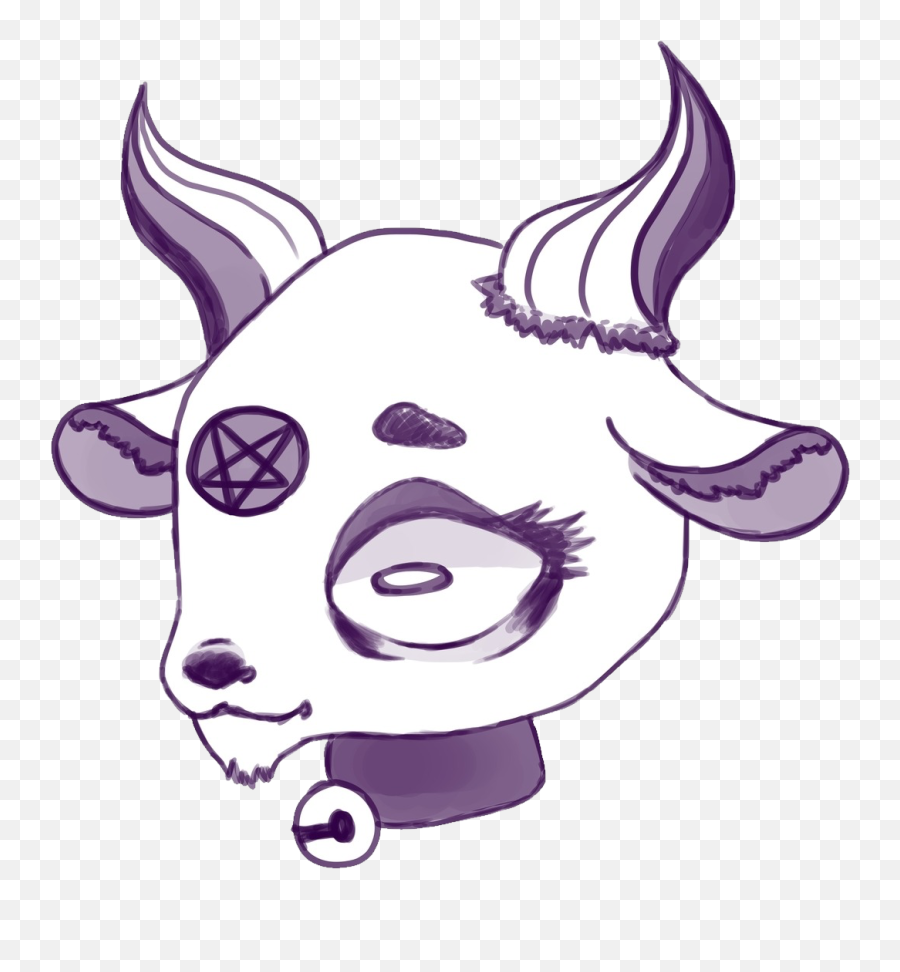 Satan Baphomet 666 Satanic Sticker - Cartoon Emoji,Baphomet Emoji