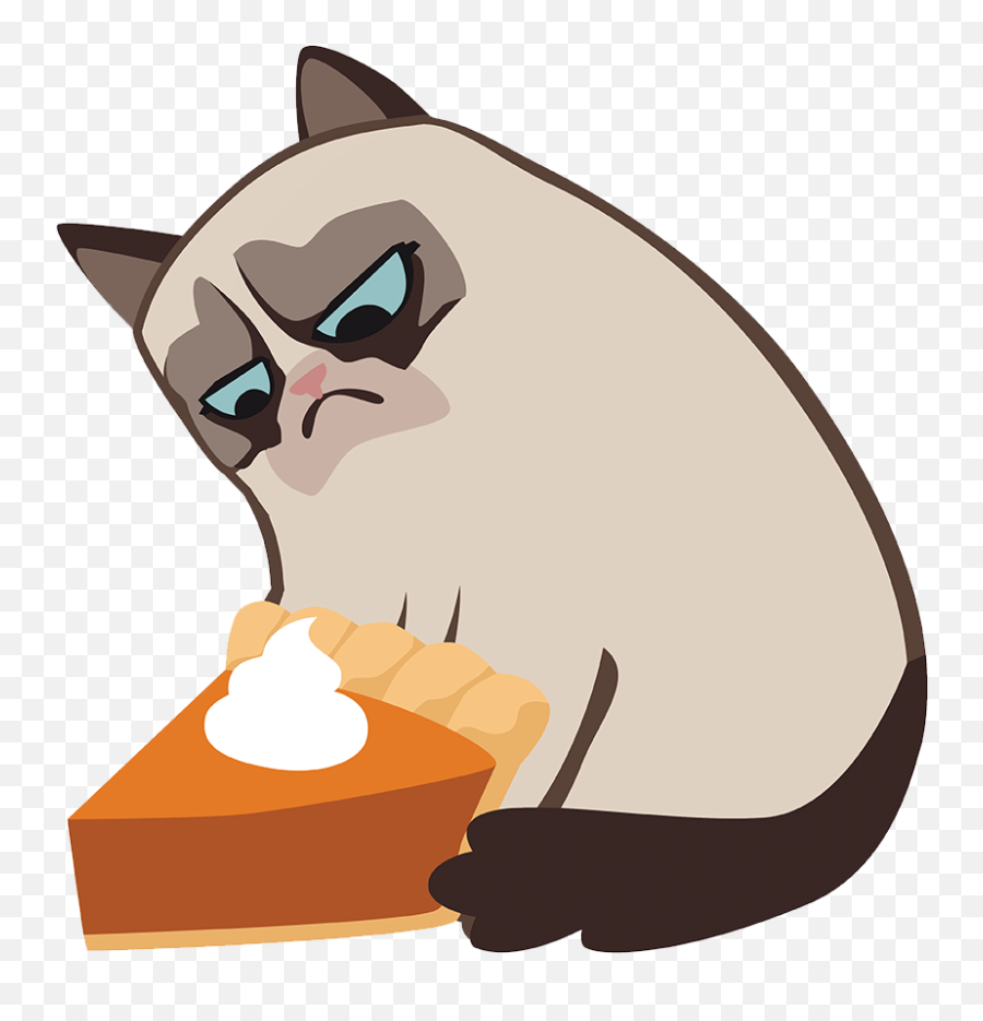 Grumpy Cat Pie - Grumpy Cat Emoji,Grumpy Cat Emoji