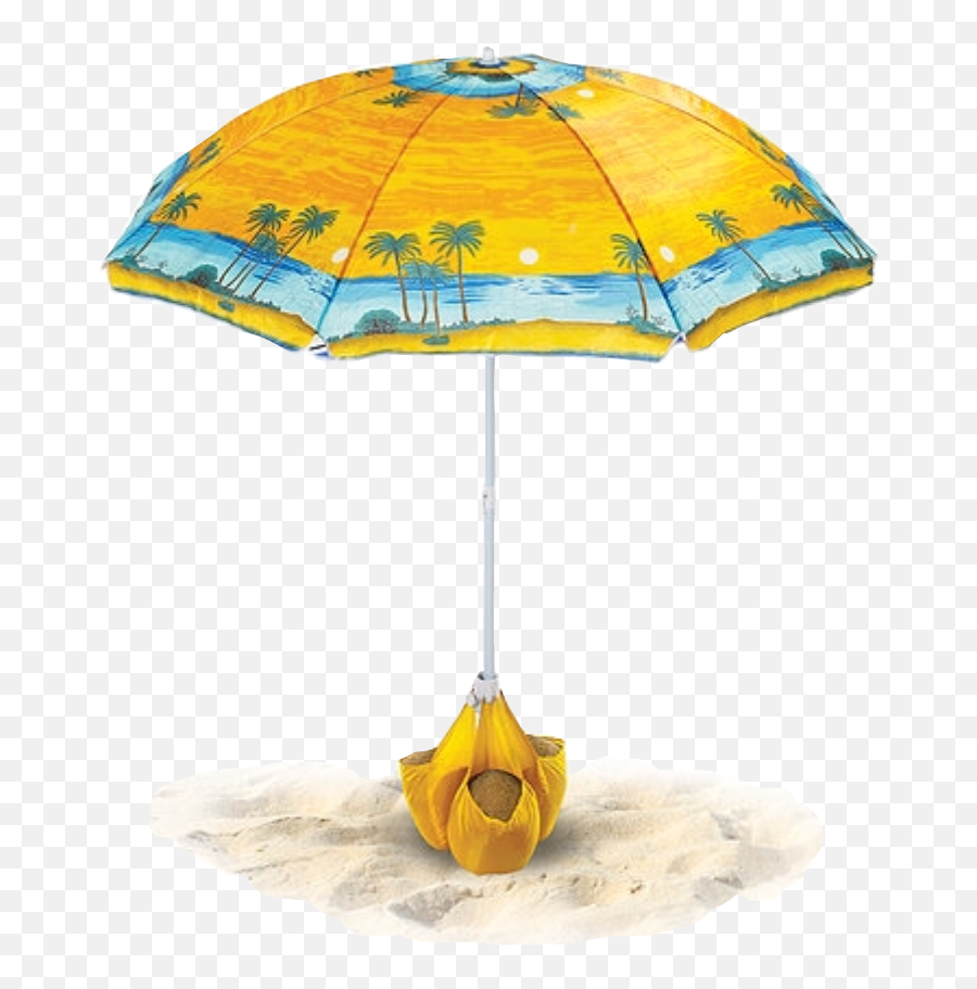 Umbrella Beach Summer Sand Swim Sun - Lampshade Emoji,Umbrella And Sun Emoji