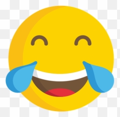 Face With Tears Of Joy Emoji Icon Of Flat Style - Laughing Emoticon Deep Fried,Flushed Face Emoji
