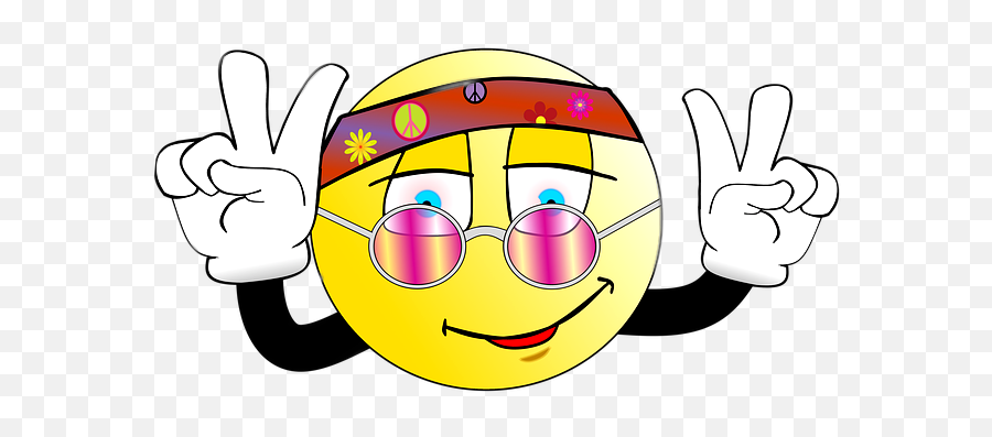 Freetoedit Emoticon Hippie Peace - Emoji Hippie,Peace Emoji Facebook