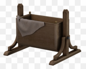 Cradle Bed Cot Wooden - Infant Bed Emoji,Rocking Chair Emoji