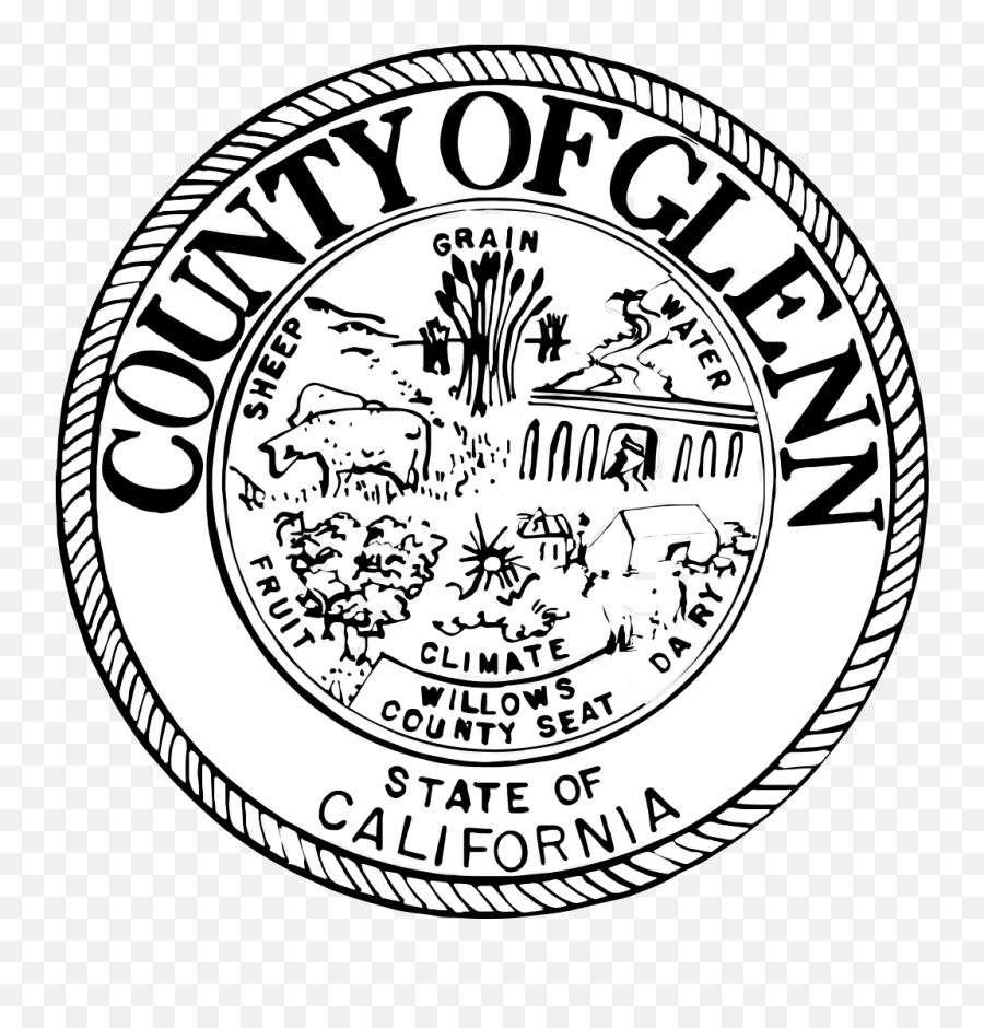 Seal Of Glenn County California - Glenn County Seal Emoji,Human Form Of The 100 Emoji