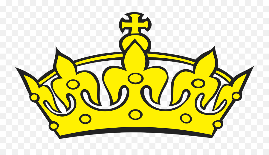 Crown Golden Yellow King Queen - Crown Clip Art Emoji,Queen Crown Emoji
