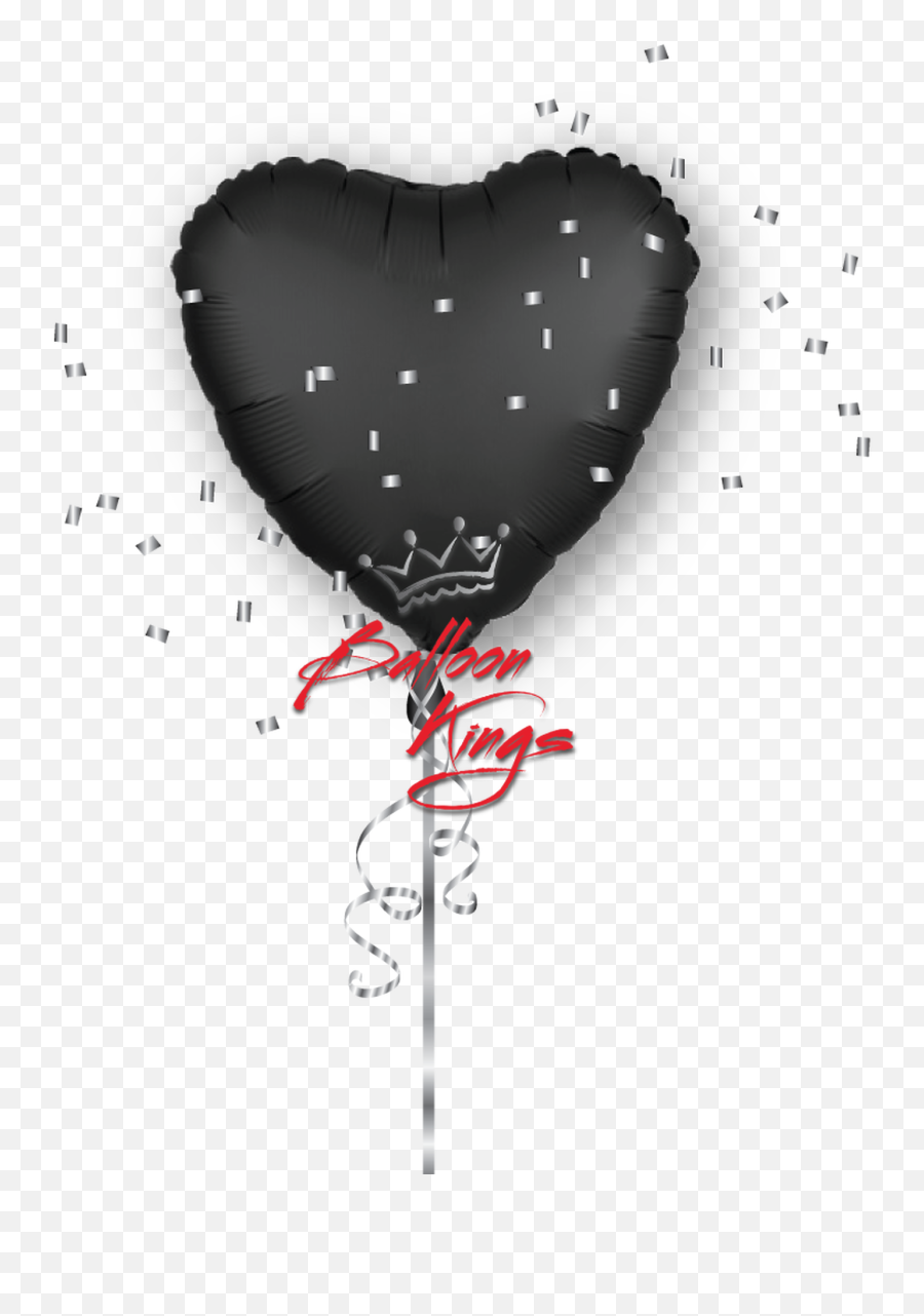 Satin Luxe Black Heart - Portable Network Graphics Emoji,New Emojis Black Heart