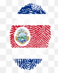 Costa Rica Flag Fingerprint - Huella Digital Costa Rica Emoji,Costa Rica Flag Emoji