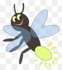 Firefly Bug Lightning Insect Smile - Clip Art Emoji