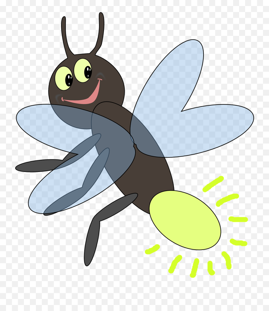 Firefly Bug Lightning Insect Smile - Firefly Clip Art Emoji,Girl Lightning Emoji