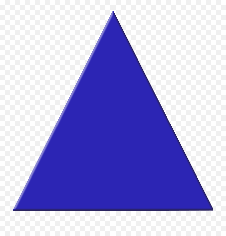 Cute Triangle Clipart - Blue Triangle Clipart Emoji,Triangle Emoticons