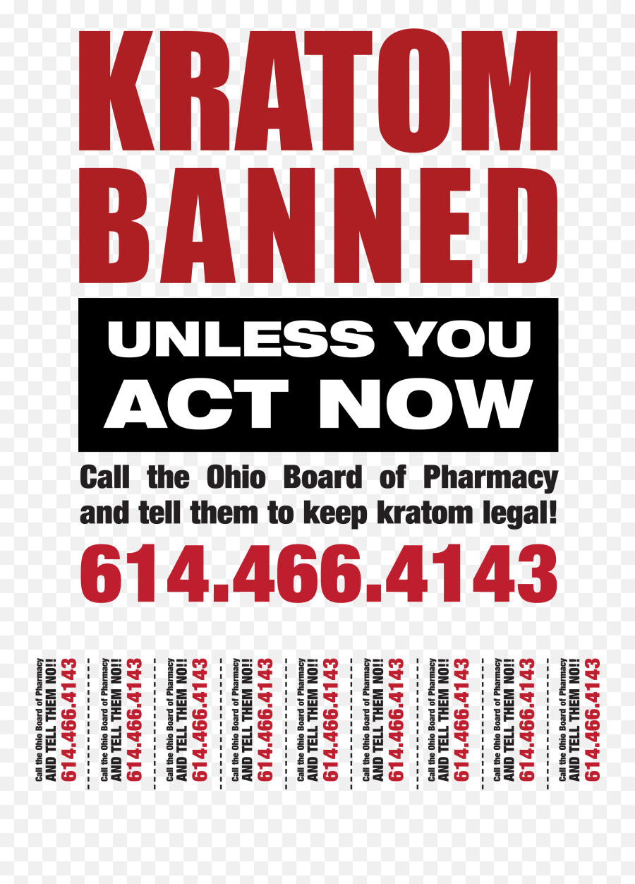 Ohio Residents To Help Us Save Kratom - Poster Emoji,Banned Emoji