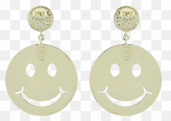 Happy Face Earrings Marissa Collections - Earrings Emoji,Metal Emoticon