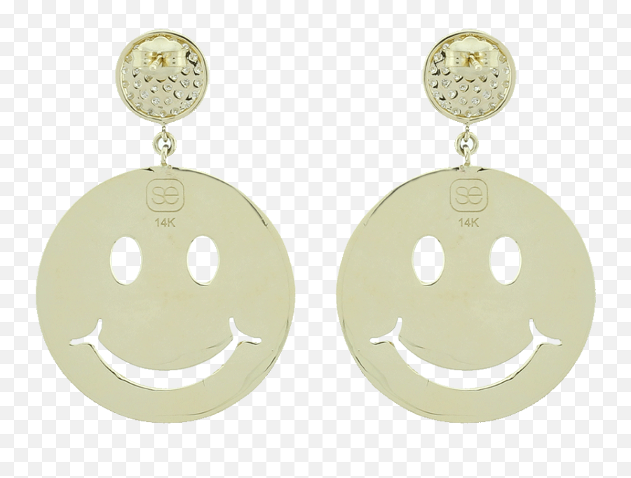 Happy Face Earrings Marissa Collections - Earrings Emoji,Metal Emoticon