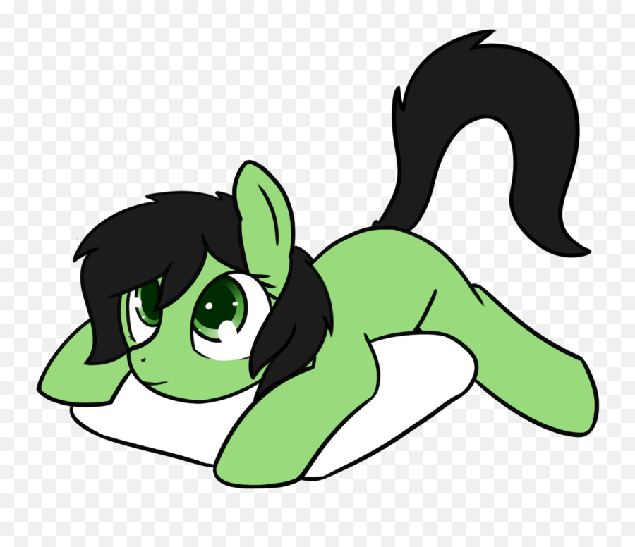 Neuro Cute Female Filly Laying Down - Cartoon Emoji,Laying Down Crying Emoji