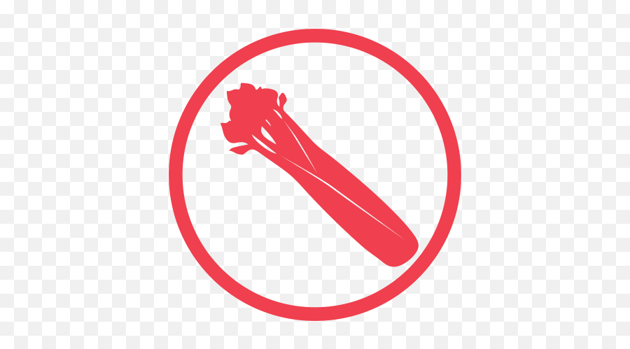 Celery Allergy Red Icon - Celery Allergen Logo Emoji,Celery Emoji