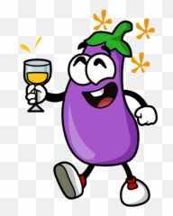 Eggplant Stickers by HYPER Interactive LLC - Cartoon Emoji