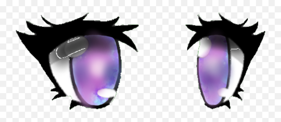 Galaxy Eye Eyes Gacha Purple Freetoedit - Gacha Eyes Emoji,Eyes Looking To The Side Emoji