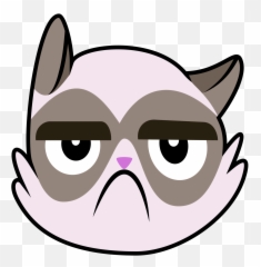 Grumpy Cat Clipart - Sad Face Emoji