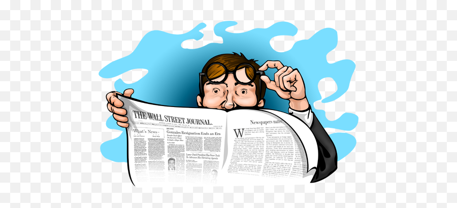 Nerd Man Reading Newspaper News Free Icon Of Geek Nerd - Hard Emoji,Newspaper Emoji