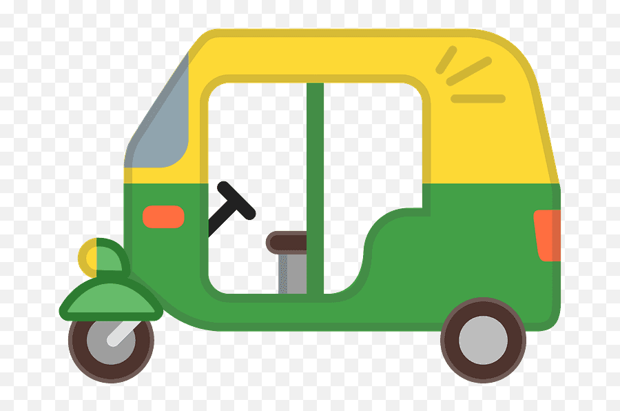 Auto Rickshaw Emoji Clipart - Imagen De Una Mototaxi,Ambulance Emoji