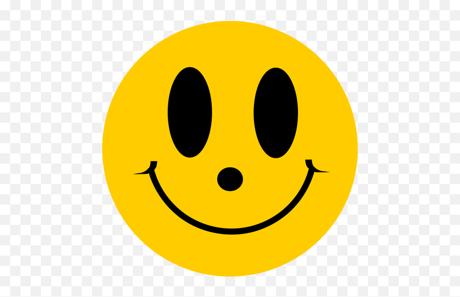 Simple Flat Smiley Face Vector Image - Big Smiley Face Png Emoji,Cat Emoji