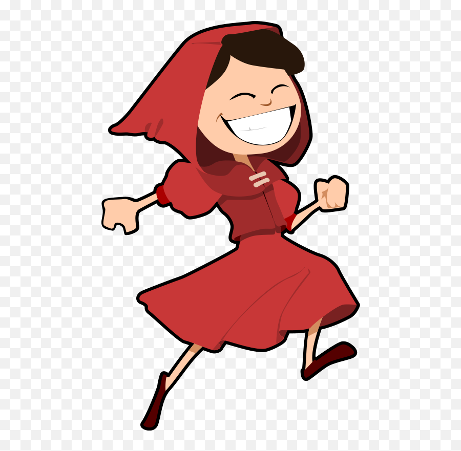 Free Happy Girl Clipart Download Free Clip Art Free Clip - Happy Little Red Riding Hood Emoji,Girl Running Emoji