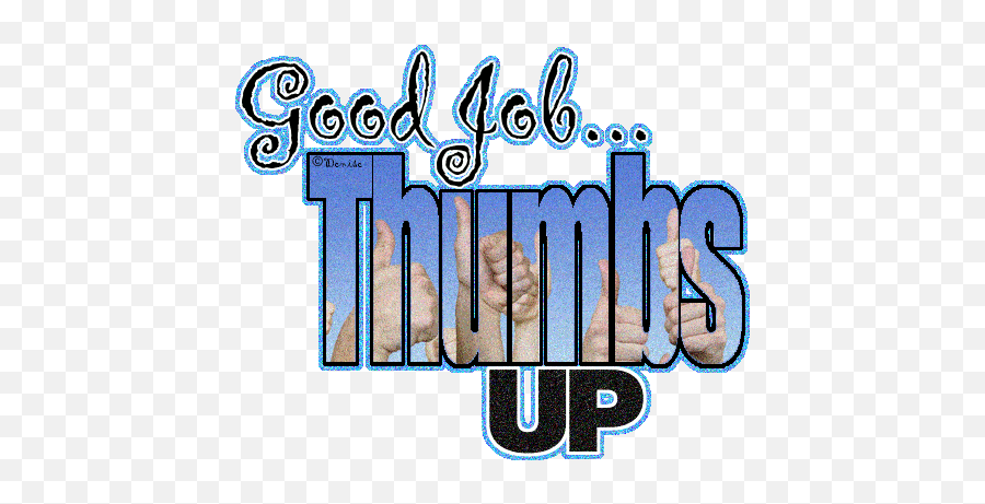 Thumbs Up Text Images - Clipart Best Great Job Thumbs Up Animated Gifgif Emoji,Tumbs Up Emoji