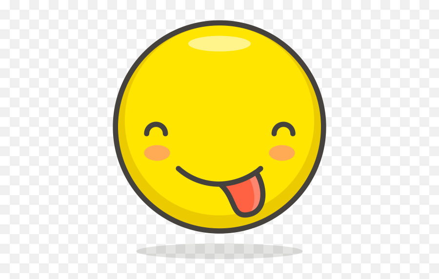 Wink Emoji Icon Of Colored Outline Style - Worried Face,Yum Emoji