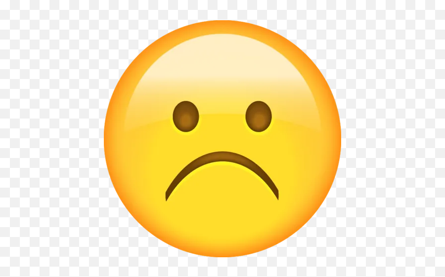 Make A Break - Transparent Sad Face Emoji,I Dunno Emoji