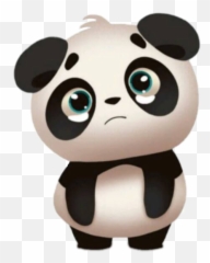 Panda Sad Crying Freetoedit - Messenger Sticker Emoji