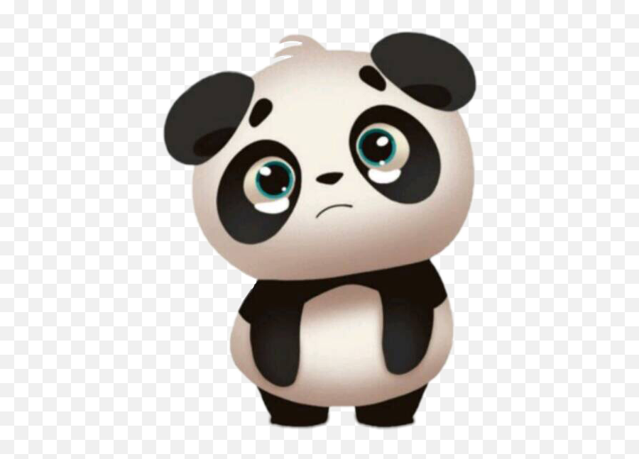 Panda Sad Crying Freetoedit - Messenger Panda Sticker Emoji,Sad Panda Emoji