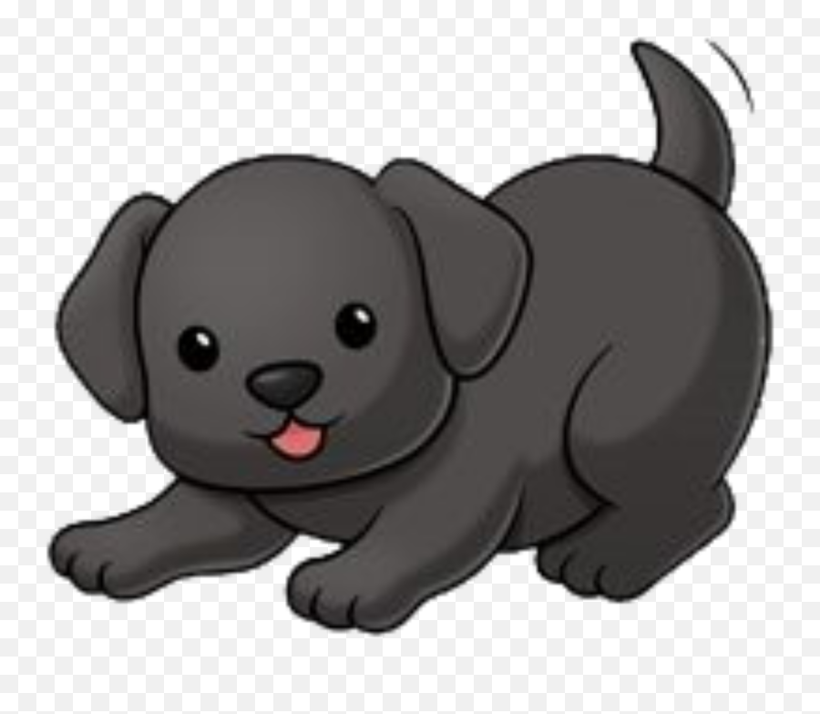Lab Blacklab Labrador Blacklabrador - Black Lab Puppy Cartoon Emoji,Black Lab Emoji