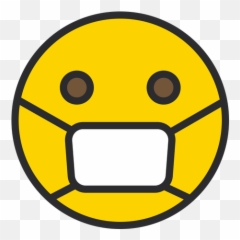 Face With Medical Mask Emoji Icon Of - Png