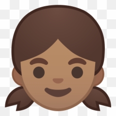 Girl Medium Skin Tone Icon - Emoji