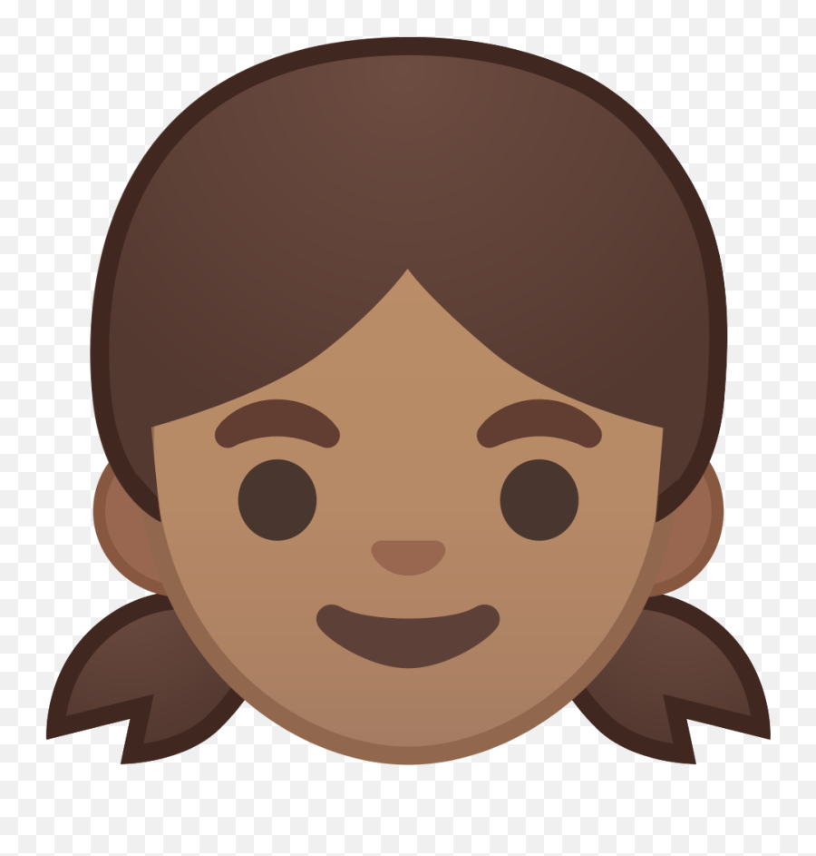 Girl Medium Skin Tone Icon - Girl Emoji,Girl Face Emoji