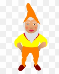 Gnome Dwarf Leprechaun Cartoon Garden - Clipart Emoji