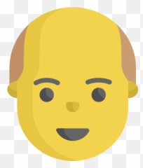 Bald - Clip Art Emoji,Bald Emoji
