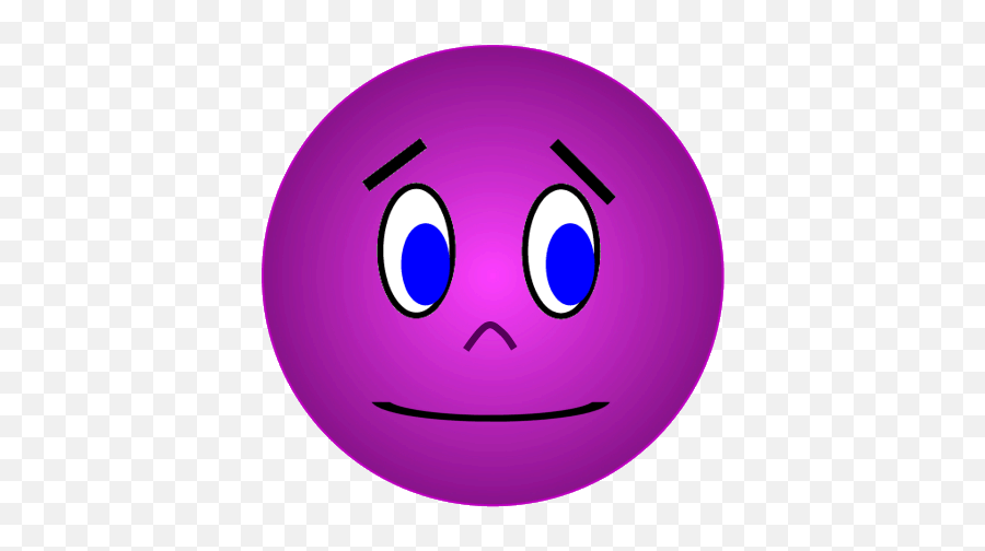 Purple Face Anxious Unsure - A Photo On Flickriver Smiley Emoji,Unsure Emoticon