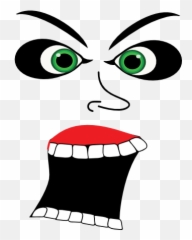Scream Evil Face Clipart I2clipart - Royalty Free Public Clip Art Emoji,Yelling Emoticons