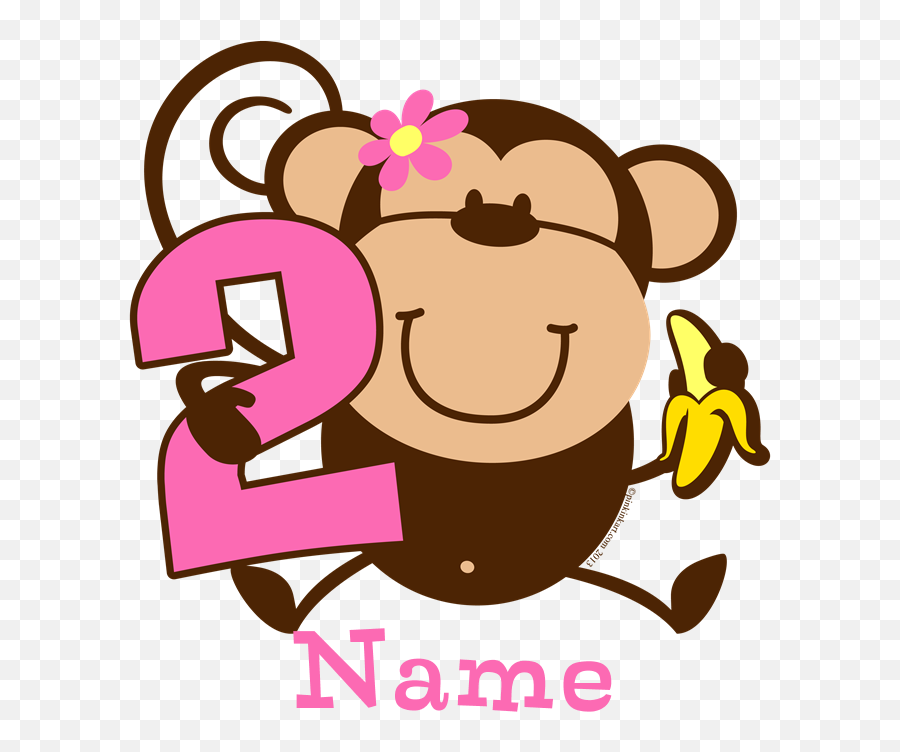 Download Monkey Girl Png - Little Monkey Is One Emoji,21st Birthday Emoji
