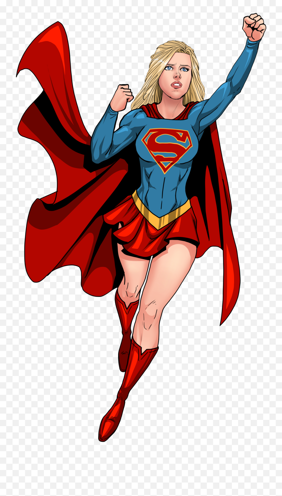 Supergirl Cartoon Png U0026 Free Supergirl Cartoonpng - Cartoon Picture Of Supergirl Emoji,Superwoman Emoji